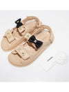 Ribbon Flower Lambskin Velcro Sandals Beige G40138 X01000 0T493 - CHANEL - BALAAN 4