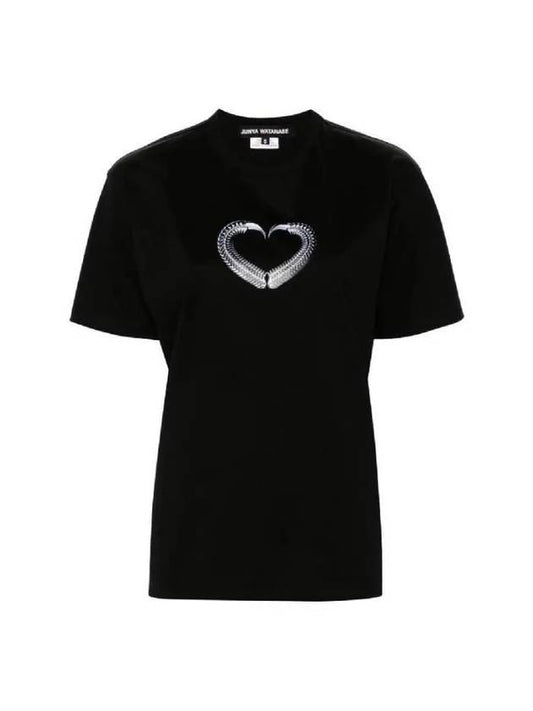 Heart graphic printing cotton short sleeve t shirt JMT013 0511 - JUNYA WATANABE - BALAAN 1