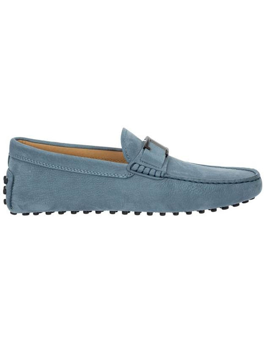 Gommino Nubuck Driving Shoes Light Blue - TOD'S - BALAAN 1