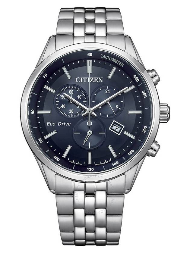 Citizen Eco-Drive Chronograph Black Dial Men's Watch AT2570-56E - CITIZEN - BALAAN 1