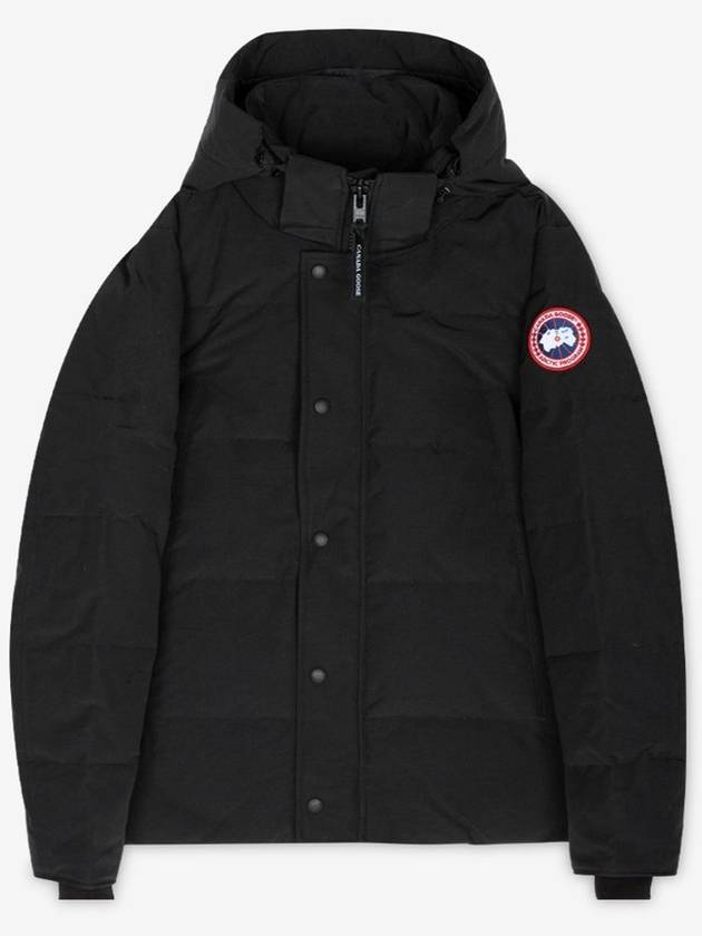 Wyndham Logo Patch Padding Black - CANADA GOOSE - BALAAN 3