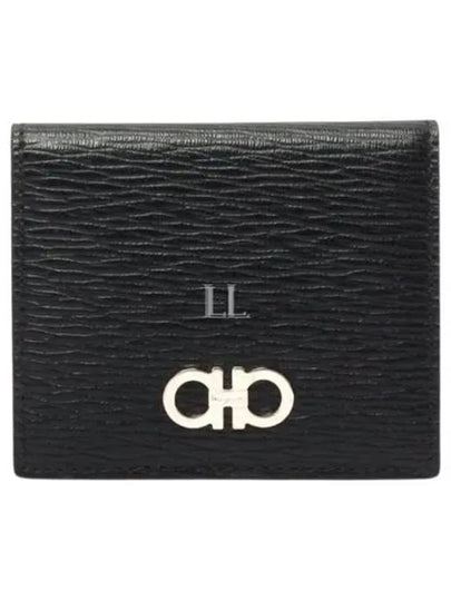 Gancini Logo Coin Wallet Black - SALVATORE FERRAGAMO - BALAAN 2