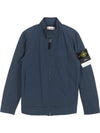 Waffen Patch Softshell Zip-Up Jacket Teal Blue - STONE ISLAND - BALAAN 2