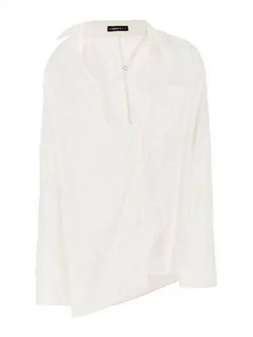 J O Tai Asymmetrical Patch Pocket Shirt 271224 - ANN DEMEULEMEESTER - BALAAN 1