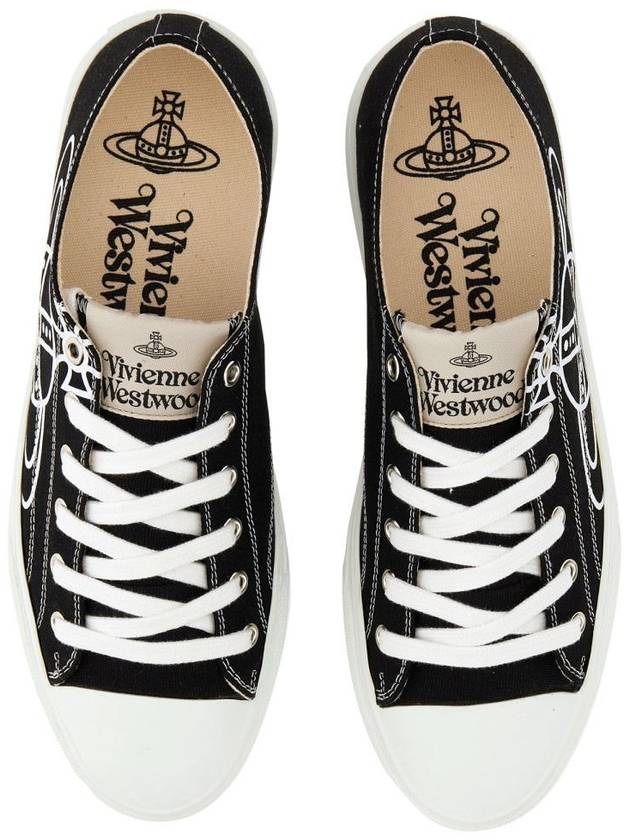 ORB Logo Low Top Sneakers Black - VIVIENNE WESTWOOD - BALAAN 3