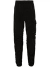 Chrome R Regular Lens Wappen Track Pants Black - CP COMPANY - BALAAN 3