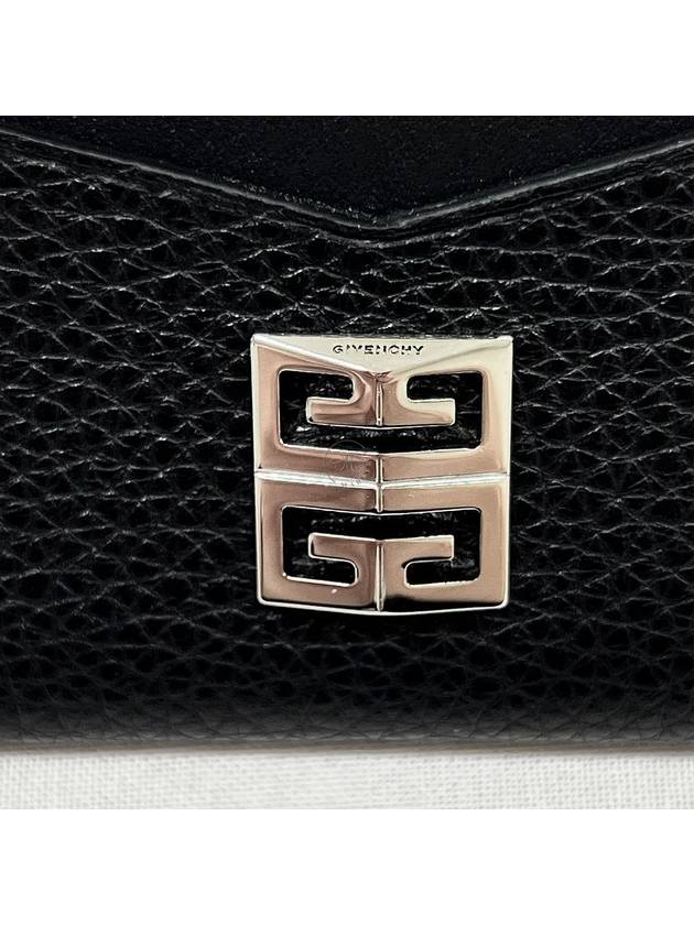 Grain Leather Card Wallet Black - GIVENCHY - BALAAN 5