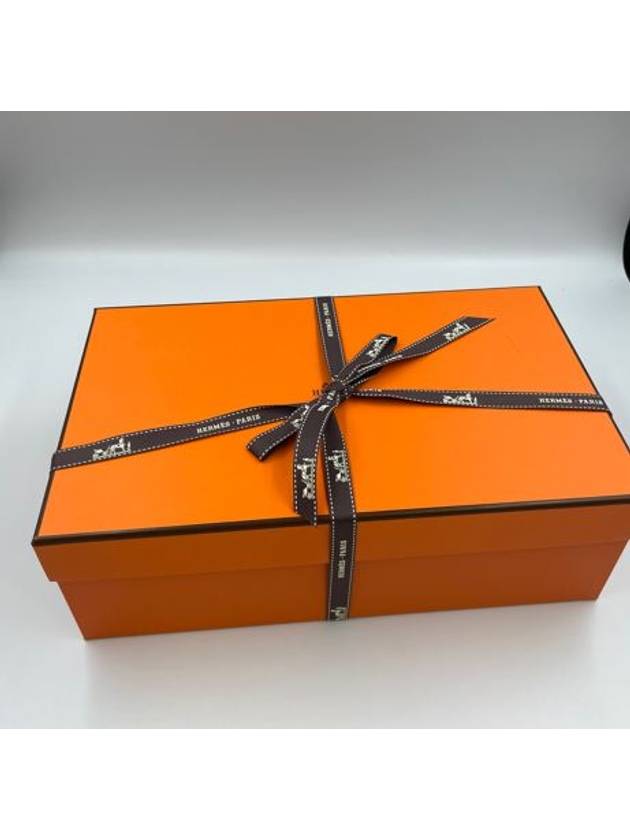 Hermes Chypre H Logo Calfskin Sandals Black - HERMES - BALAAN 10