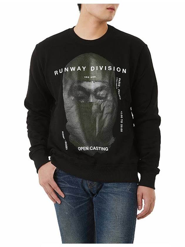 NUW19283 009 Kanye Mask Black Sweatshirt - IH NOM UH NIT - BALAAN 2