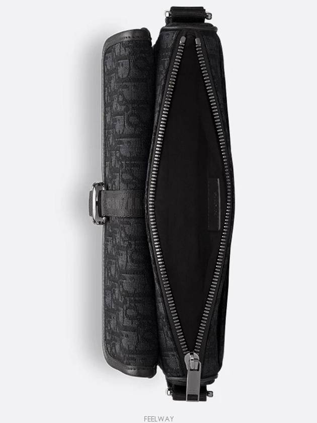 Oblique Jacquard 8 Messenger Bag Black - DIOR - BALAAN 7