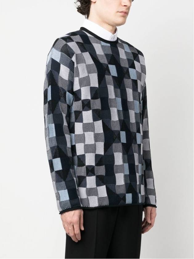 Checkerboard sweater knit 3RSM29SM31Z - GIORGIO ARMANI - BALAAN 9