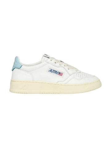 Medalist Light Blue Tab Low Top Sneakers White - AUTRY - BALAAN 1