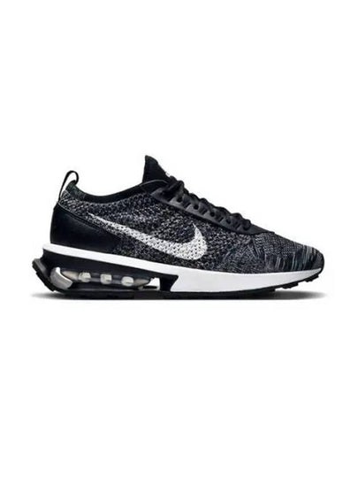 Air Max Flyknit Racer Low Top Sneakers Black White - NIKE - BALAAN 2