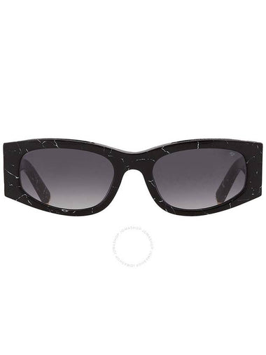 Philipp Plein Grey Gradient Oval Ladies Sunglasses SPP025S 0869 55 - PHILIPP PLEIN - BALAAN 1