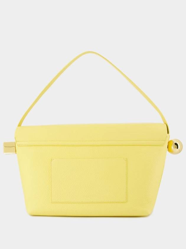 Le Grand Rond Carre Bag - Jacquemus - Leather - Light Yellow - JACQUEMUS - BALAAN 3