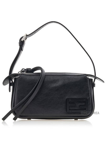 Simply Mini Leather Shoulder Bag Black - FENDI - BALAAN 2