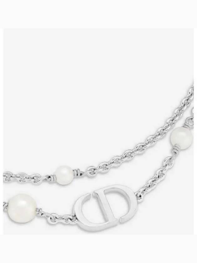 Petit CD Pearl Necklace Silver - DIOR - BALAAN 2