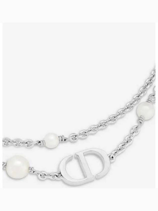 Petit CD Pearl Necklace Silver - DIOR - BALAAN 2