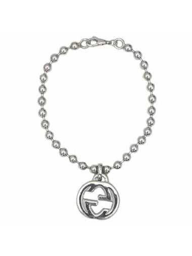 Interlocking G Pendant Bracelet YBA479226001 Silver - GUCCI - BALAAN 1