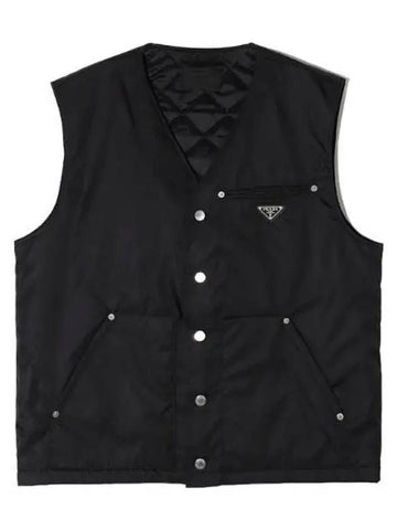 Re Nylon Logo Padded Vest Men s - PRADA - BALAAN 1