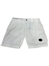 Stretch Bermuda Shorts White - CP COMPANY - BALAAN 2