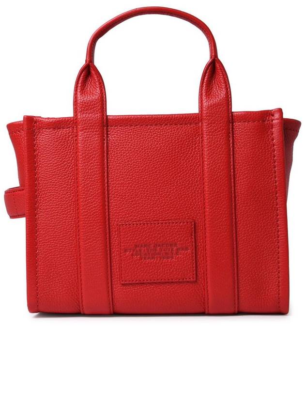 Small Leather Tote Bag Red - MARC JACOBS - BALAAN 4