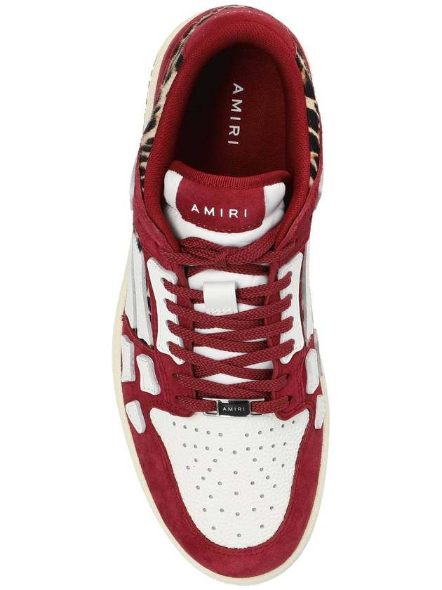 Amiri Sneakers Leopard Skel Top, Women's, Red - AMIRI - BALAAN 6