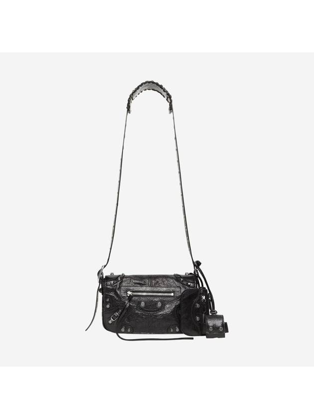 Zipper Stud Arena Lambskin Shoulder Bag Black - BALENCIAGA - BALAAN 2