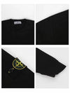 Wappen Patch Cotton Sweatshirt Black - STONE ISLAND - BALAAN 5