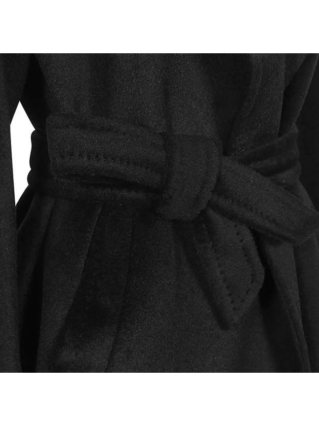 Tempera Wool Blend Single Coat Black - MAX MARA - BALAAN 5