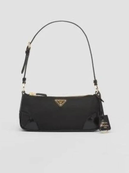 Re-Edition 2002 Re-Nylon Brushed Leather Shoulder Bag Black - PRADA - BALAAN 2