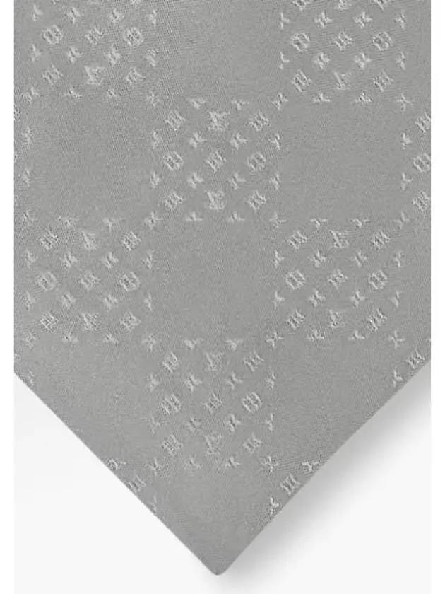 Men's Monogram Damier Tie Grey - LOUIS VUITTON - BALAAN 3