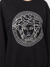 Glitter Medusa Logo Crew Neck Sweatshirt Black - VERSACE - BALAAN 6