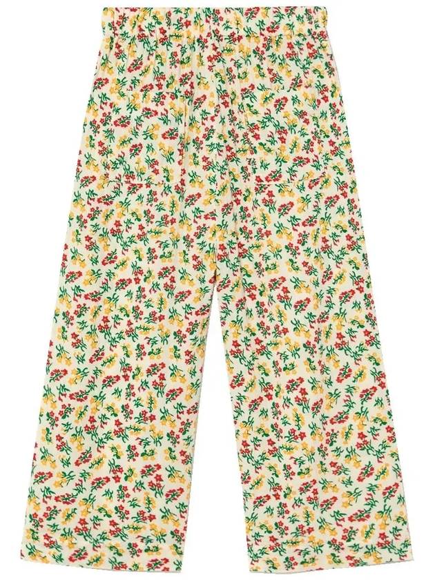 Kids Flower Pattern Pants Ivory S23064 221AA - THE ANIMALS OBSERVATORY - BALAAN 3