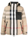 Check Reversible Hooded Padding Beige - BURBERRY - BALAAN 7