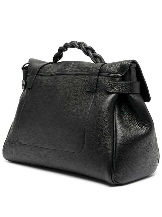 Oversized Alexa Heavy Grain Tote Bag Black - MULBERRY - BALAAN 3