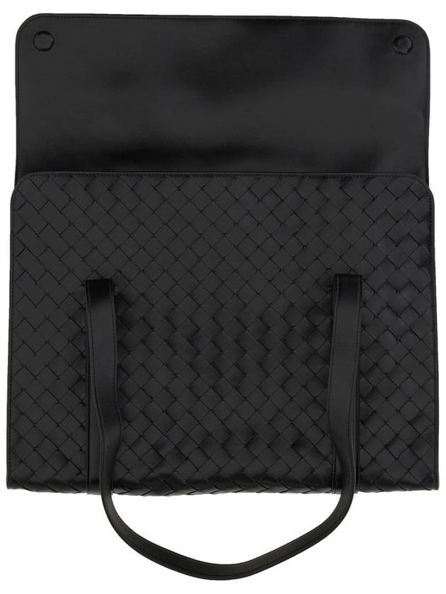 WOVEN PATTERN SHOULDER BAG - BOTTEGA VENETA - BALAAN 3