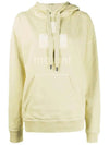 Mansell Velor Logo Hooded Top Light Yellow - ISABEL MARANT - BALAAN.