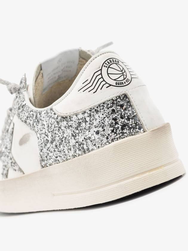 Stardan Glitter Low Top Sneakers Silver - GOLDEN GOOSE - BALAAN 4