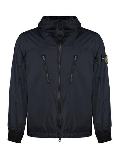 Skin Touch Nylon TC Hooded Jacket Black - STONE ISLAND - BALAAN 2