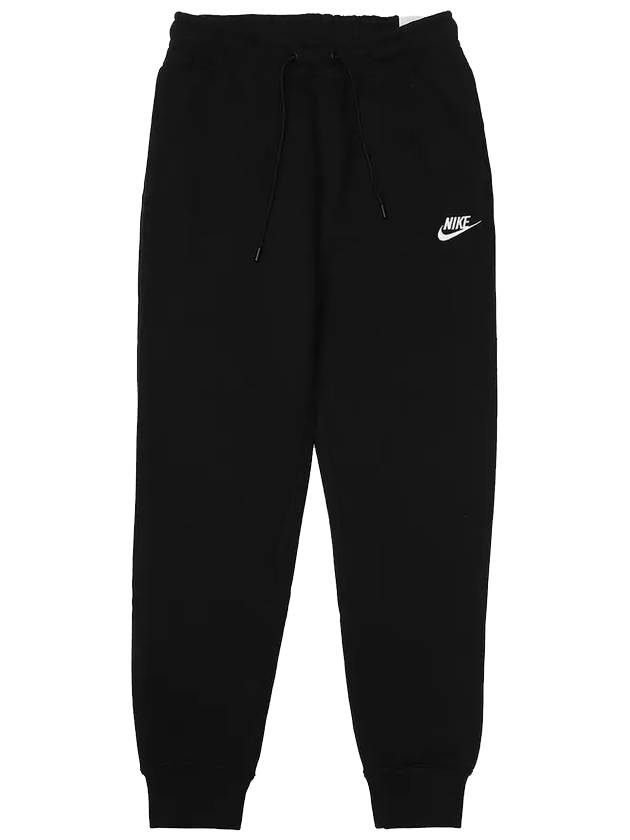 Women's Essential Fleece Track Pants Black - NIKE - BALAAN 1