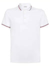 Logo Patch Short Sleeve Polo Shirt White - MONCLER - BALAAN 2