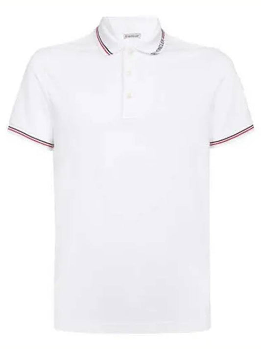 logo patch short sleeve PK shirt white - MONCLER - BALAAN 2