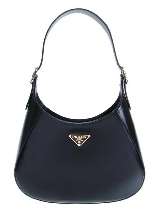 Medium Leather Shoulder Bag Black - PRADA - BALAAN 2