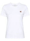 Fox Head Patch Regular Short Sleeve T-Shirt White - MAISON KITSUNE - BALAAN 5