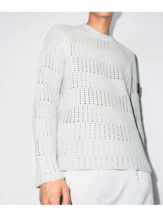 Wappen Patch Knit Top Off White - STONE ISLAND - BALAAN 4