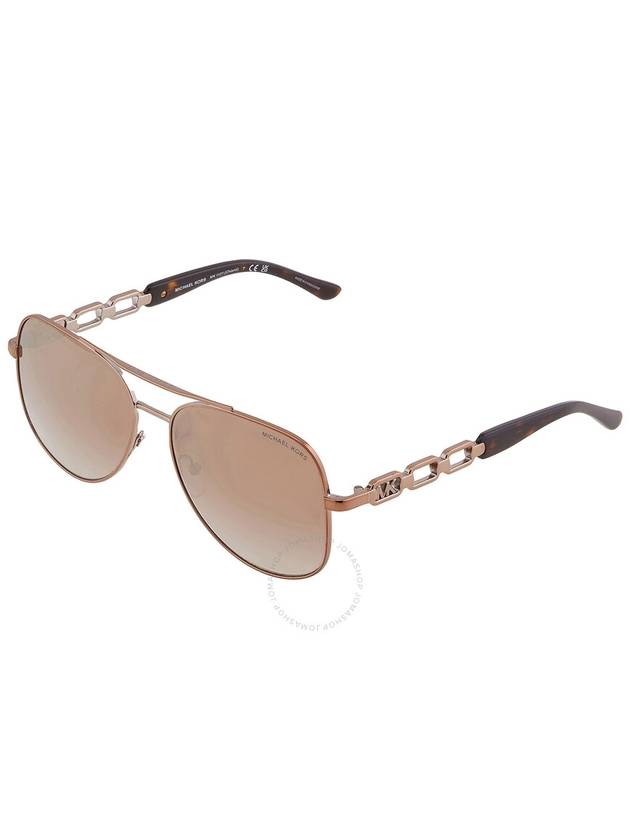 Michael Kors Chianti Caramel Silver Flash Pilot Ladies Sunglasses MK1121 12136K 58 - MICHAEL KORS - BALAAN 3