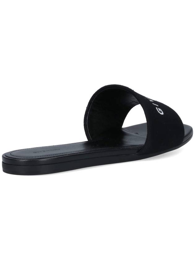 4G Logo Print Slippers Black - GIVENCHY - BALAAN 5