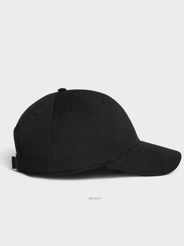 Triumph Logo Cotton Ball Cap Black - CELINE - BALAAN 6