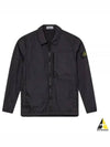 Garment Dyed Crinkle Reps Recycled Nylon Jacket Black - STONE ISLAND - BALAAN 2